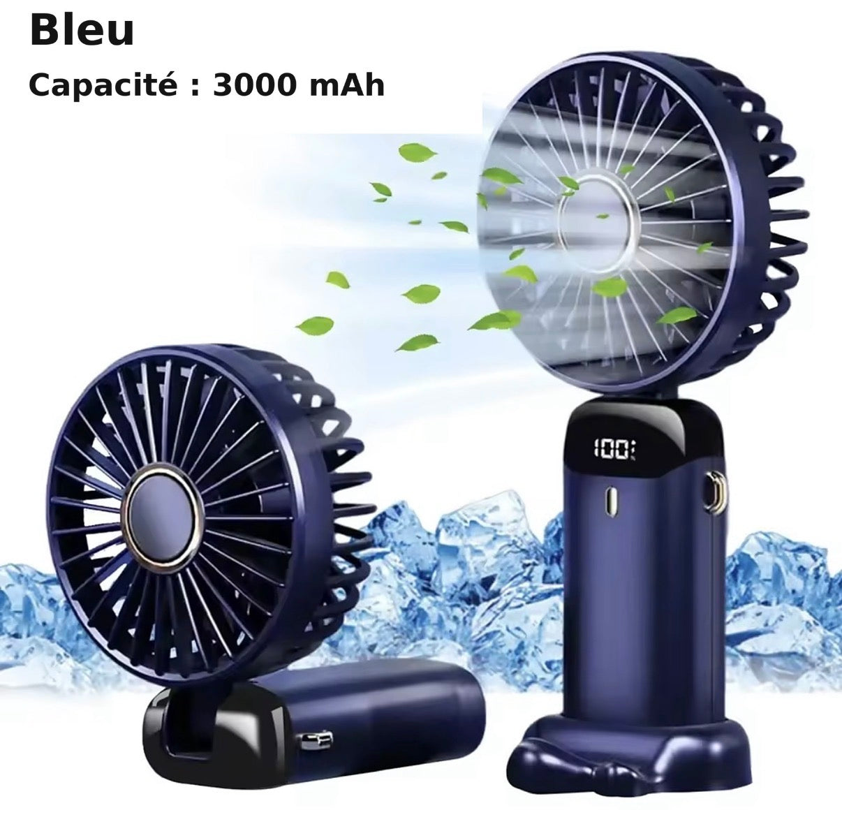 Ventilateur Portable Rechargeable 5000 mAh – Édition classique