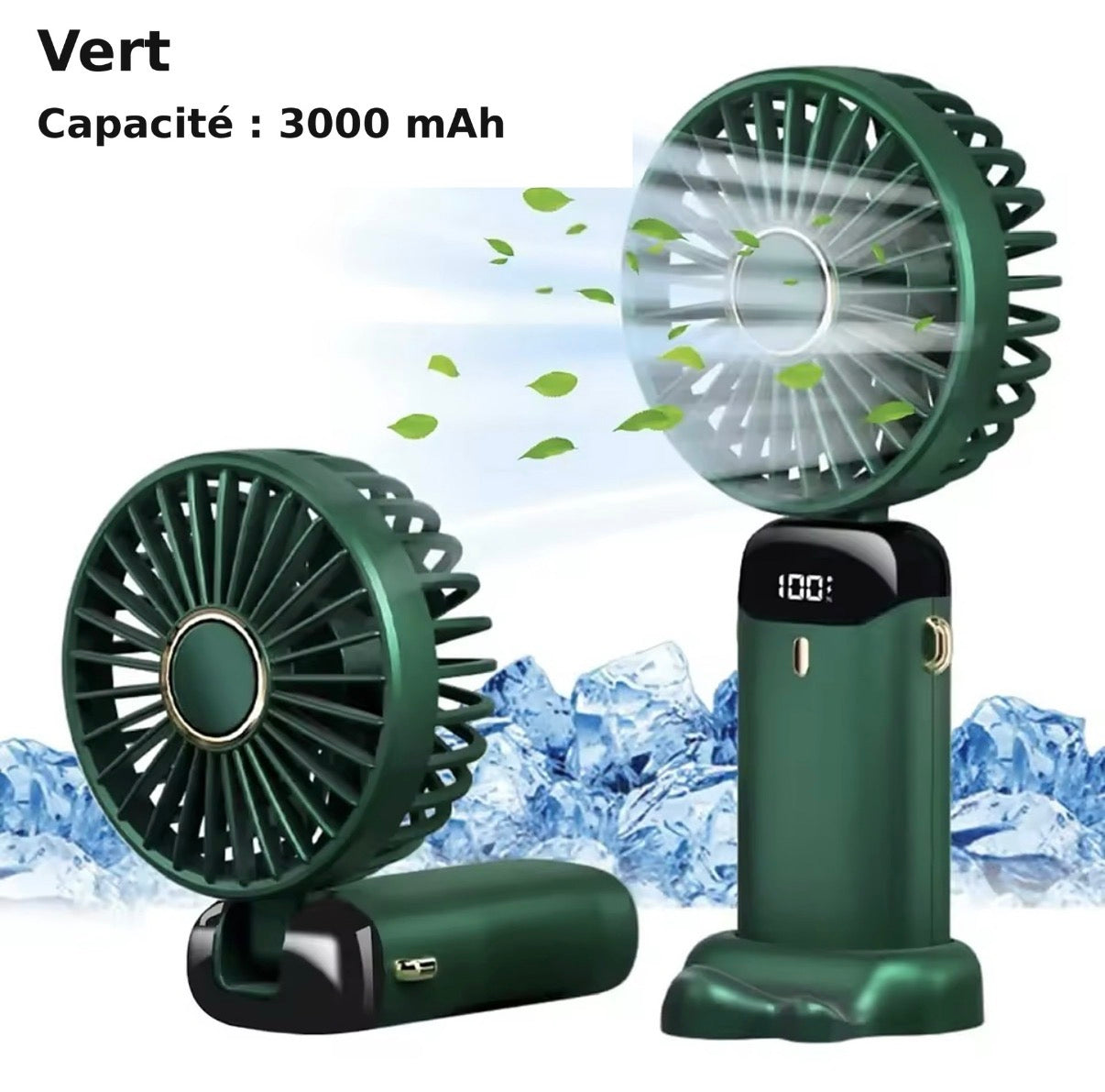 Ventilateur Portable Rechargeable 5000 mAh – Édition classique